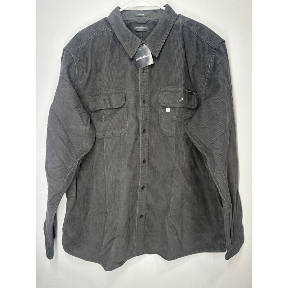 Eddie Bauer Men's Classic Fit Faultline Corduroy Shirt Size 2XL‎